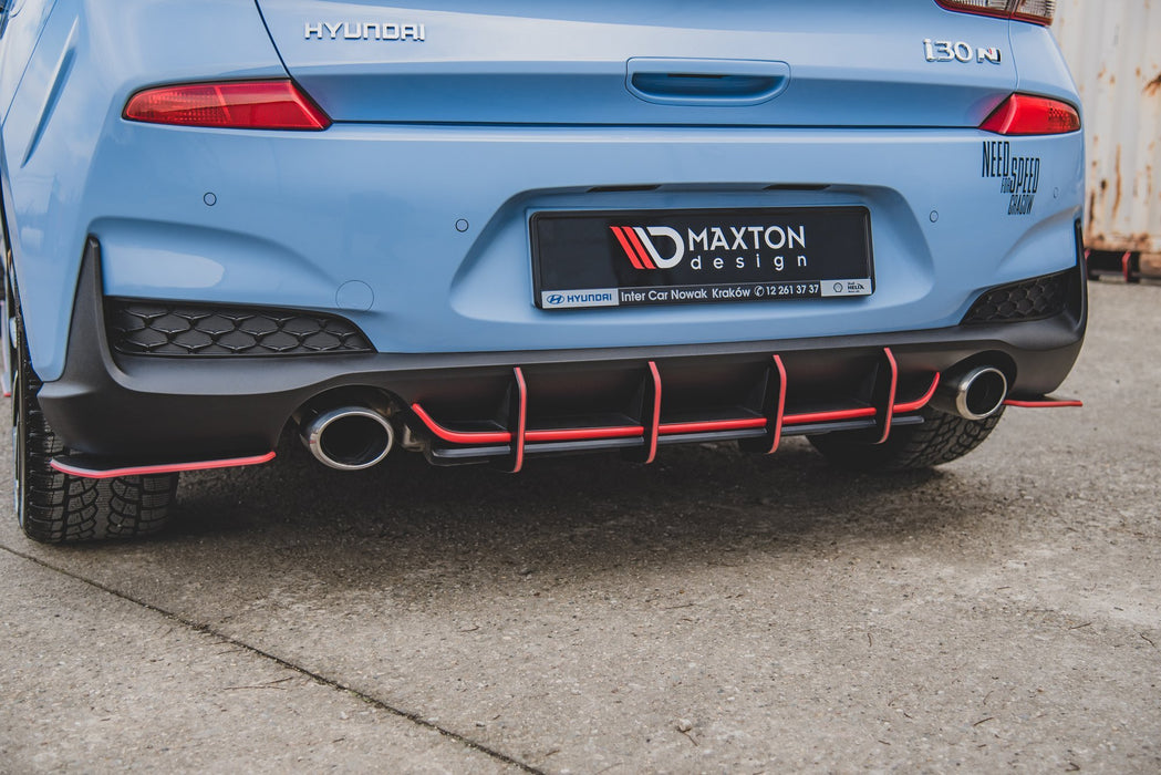 Maxton Design Street Pro Rear Diffuser V.1 Hyundai I30 N Mk3 Hatchback