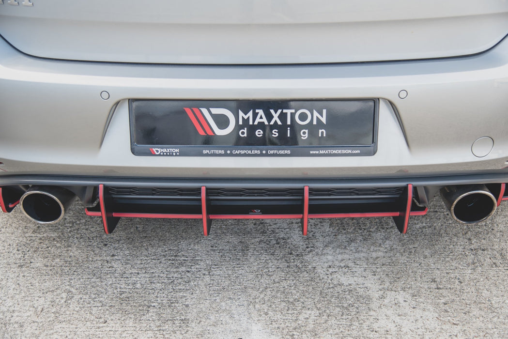 Maxton Design Street Pro Rear Diffuser V.1 VW Golf 7 GTI