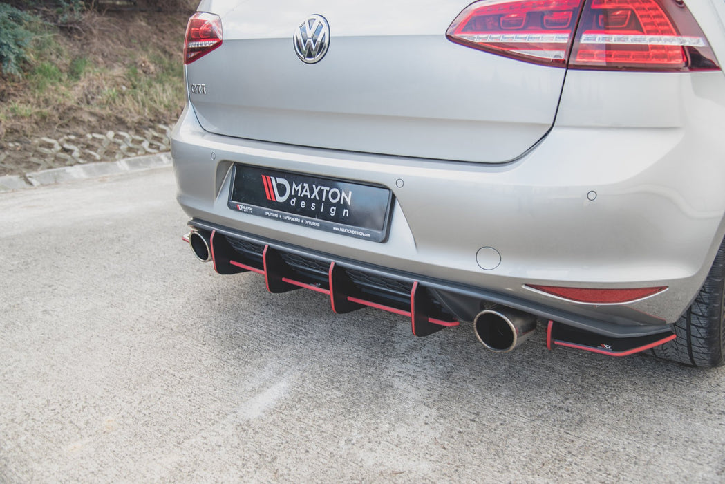 Maxton Design Street Pro Rear Diffuser V.1 VW Golf 7 GTI