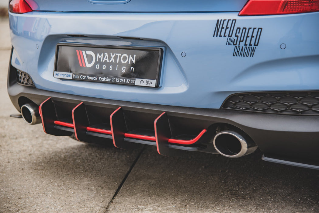 Maxton Design Street Pro Rear Diffuser V.2 Hyundai I30 N Mk3 Hatchback