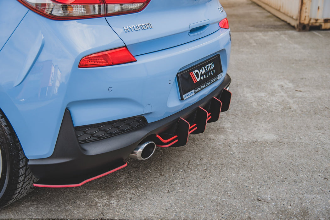 Maxton Design Street Pro Rear Diffuser V.2 Hyundai I30 N Mk3 Hatchback