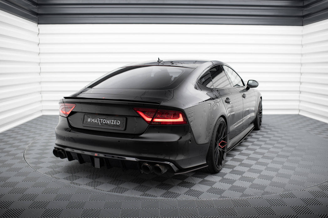 Maxton Design Street Pro Rear Side Splitters Audi A7 S-Line C7