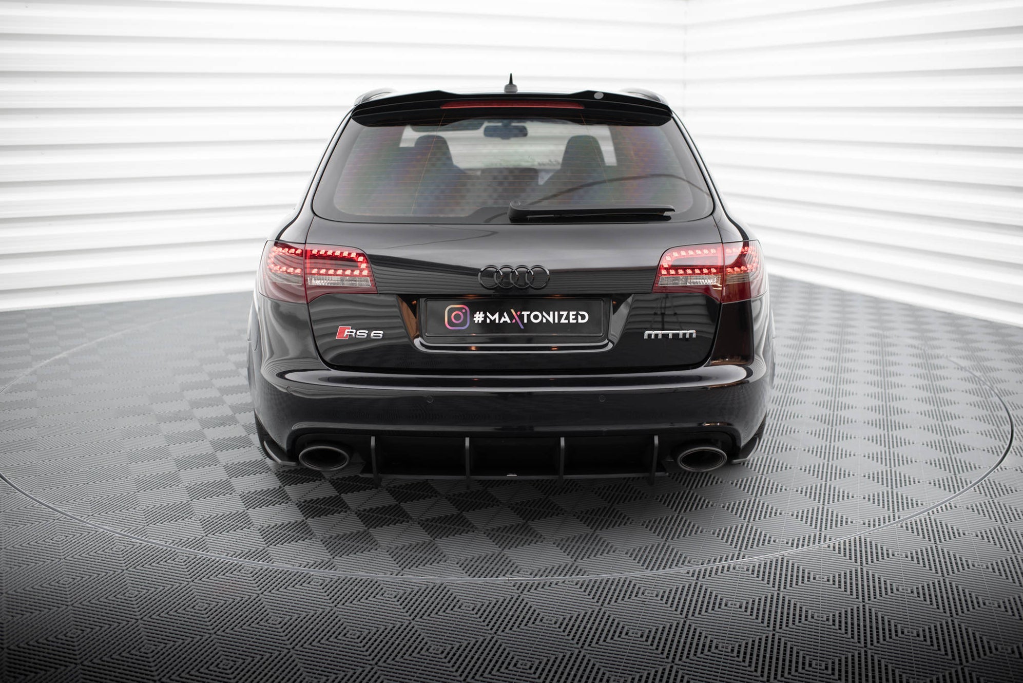 Maxton Design Street Pro Rear Side Splitters Audi RS6 Avant C6 — Maxton ...