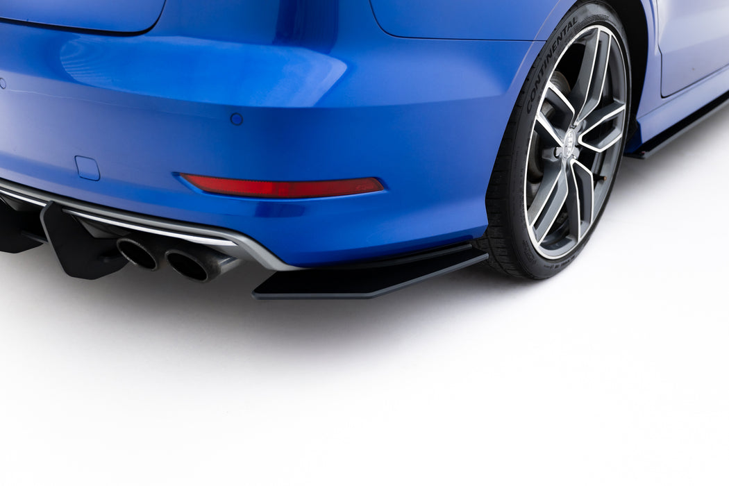 Maxton Design Street Pro Rear Side Splitters  Audi S3 Sedan 8V