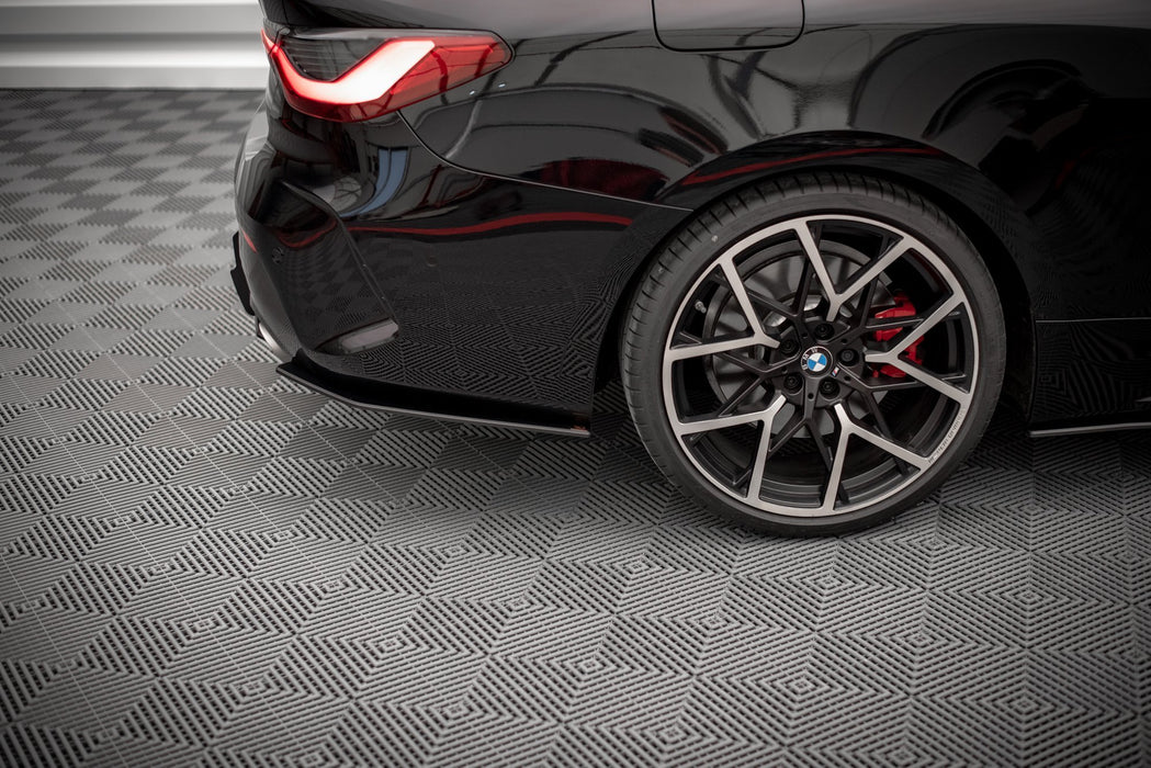 Maxton Design Street Pro Rear Side Splitters BMW 4 M-Pack G22 / G23 / G22 Facelift / G23 Facelift
