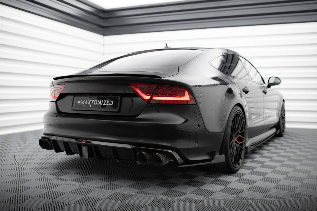 Maxton Design Street Pro Rear Side Splitters + Flaps Audi A7 S-Line C7
