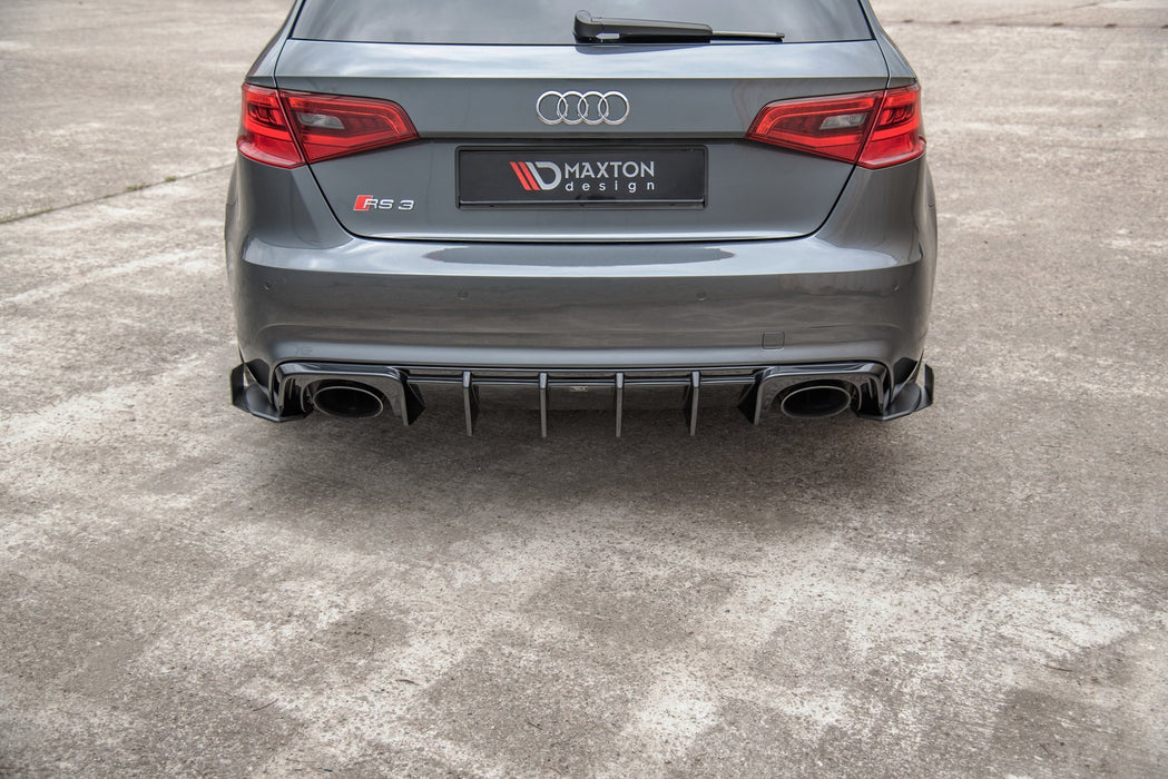 Maxton Design Street Pro Rear Side Splitters + Flaps Audi RS3 8V Sportback