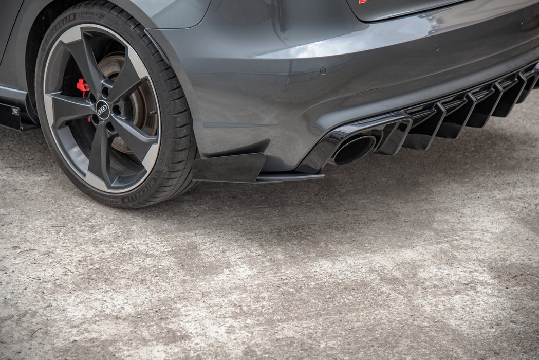 Maxton Design Street Pro Rear Side Splitters + Flaps Audi RS3 8V Sportback