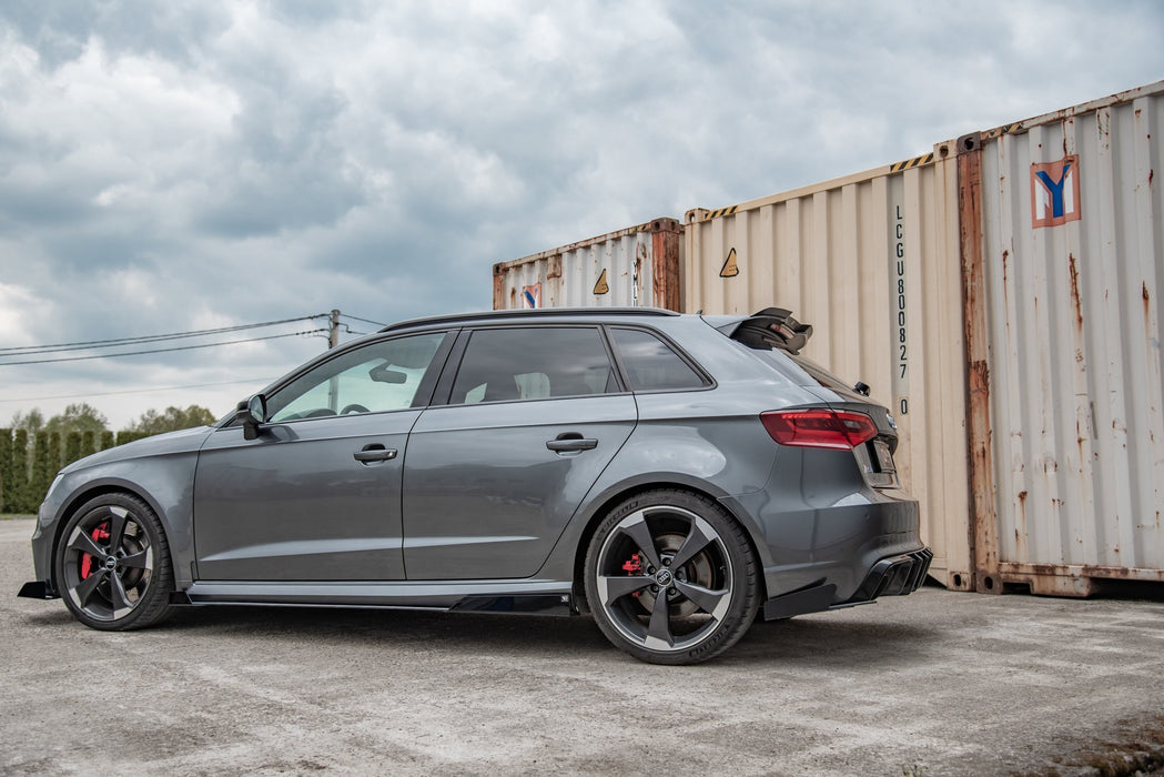 Maxton Design Street Pro Rear Side Splitters + Flaps Audi RS3 8V Sportback