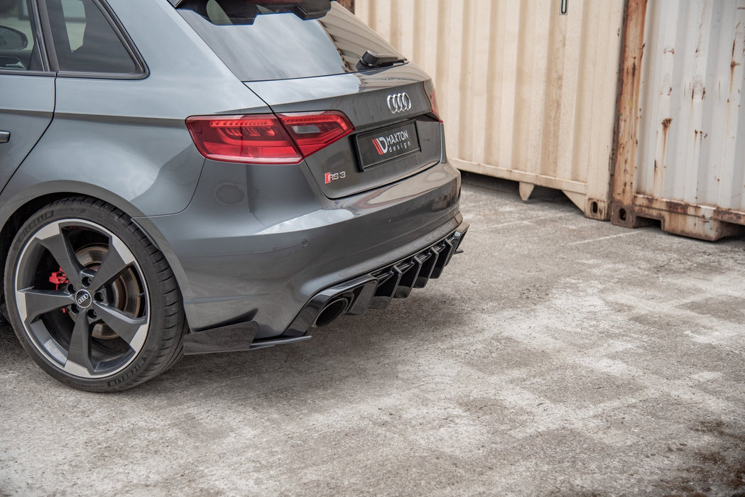 Maxton Design Street Pro Rear Side Splitters + Flaps Audi RS3 8V Sportback