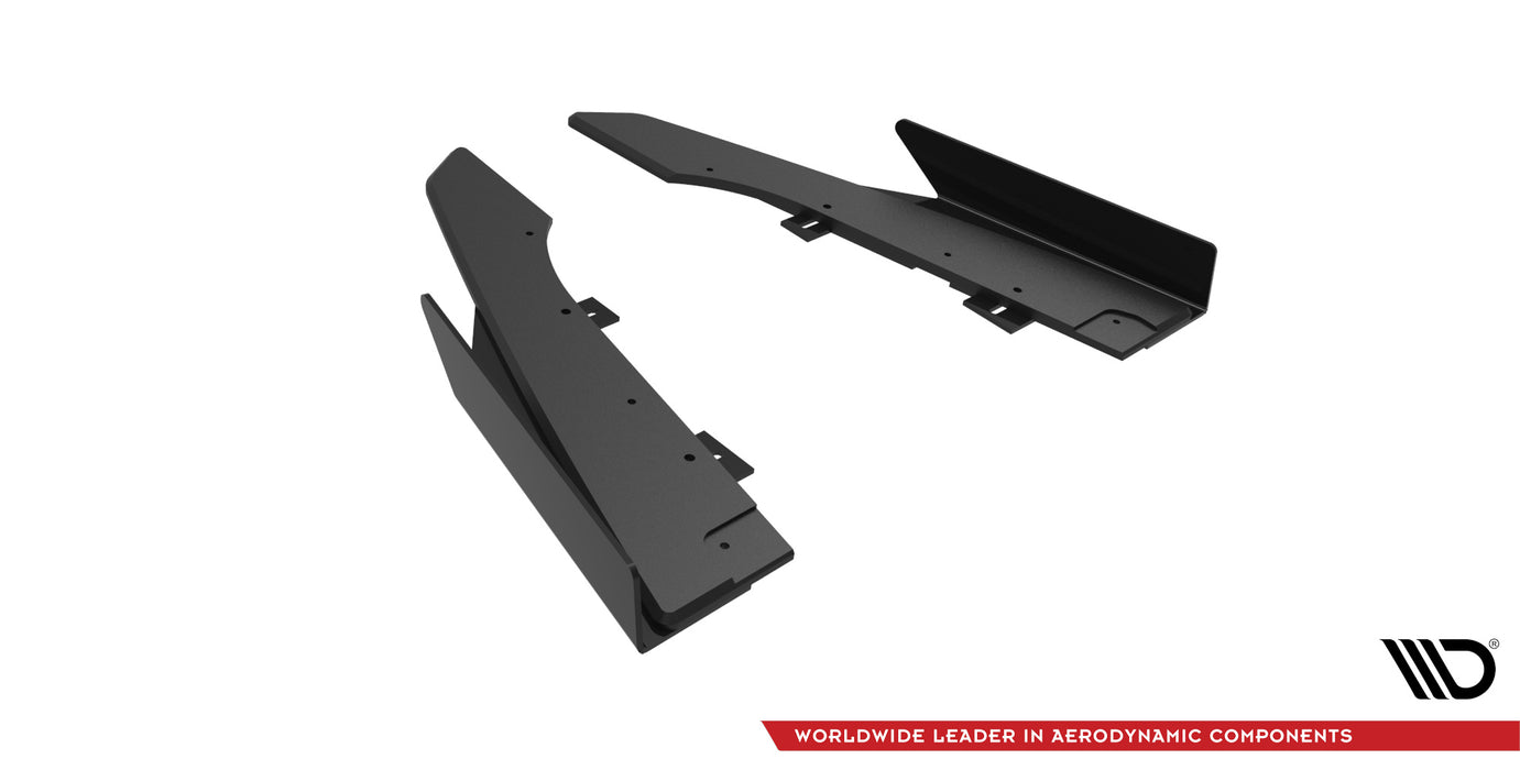 Maxton Design Street Pro Rear Side Splitters + Flaps Audi RS6 Avant C6