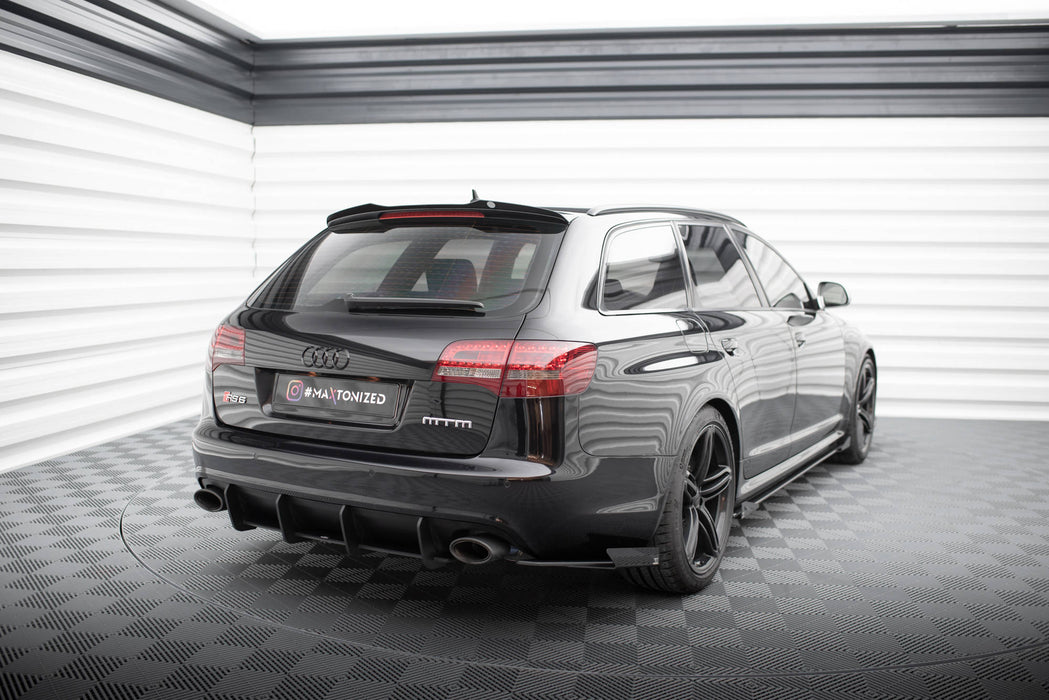 Maxton Design Street Pro Rear Side Splitters + Flaps Audi RS6 Avant C6