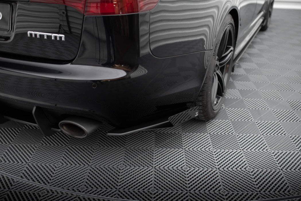 Maxton Design Street Pro Rear Side Splitters + Flaps Audi RS6 Avant C6