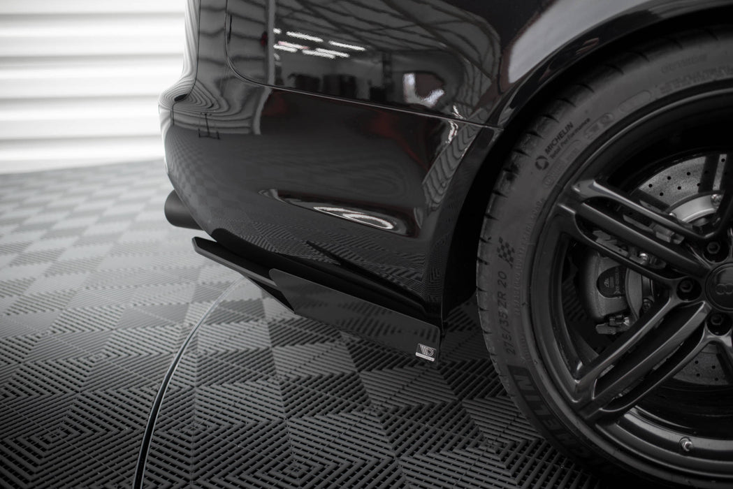 Maxton Design Street Pro Rear Side Splitters + Flaps Audi RS6 Avant C6