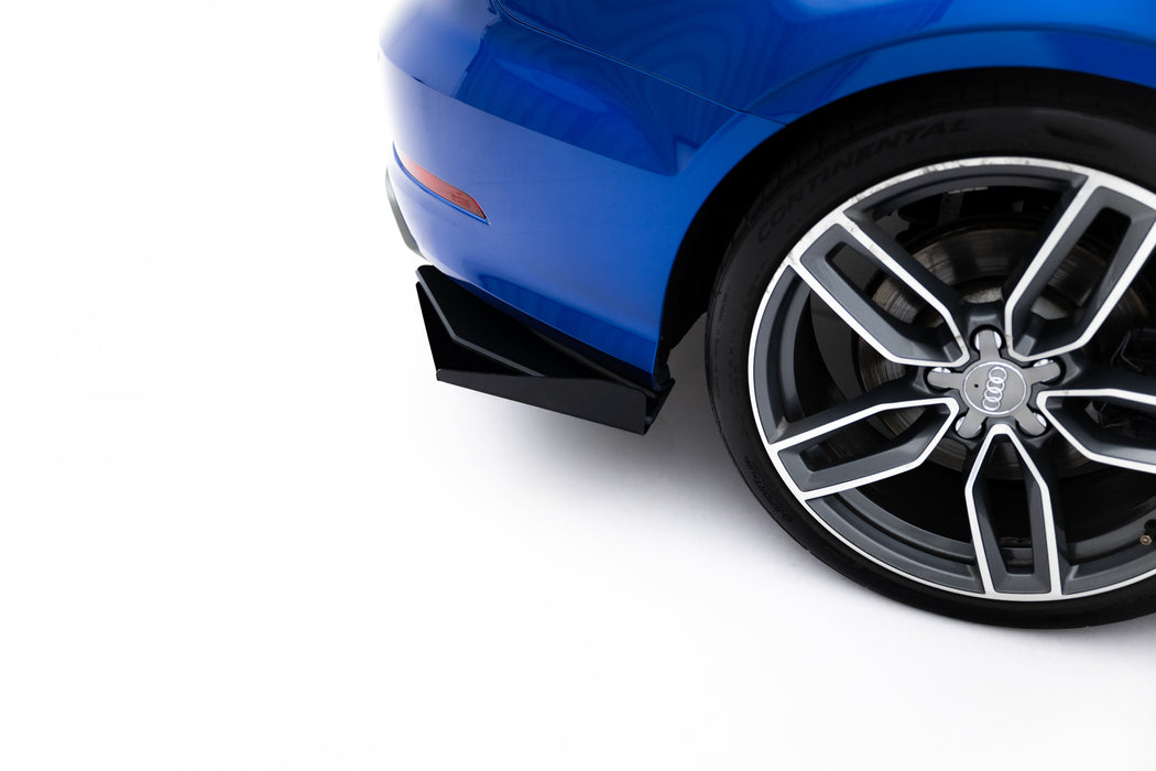 Maxton Design Street Pro Rear Side Splitters + Flaps Audi S3 Sedan 8V