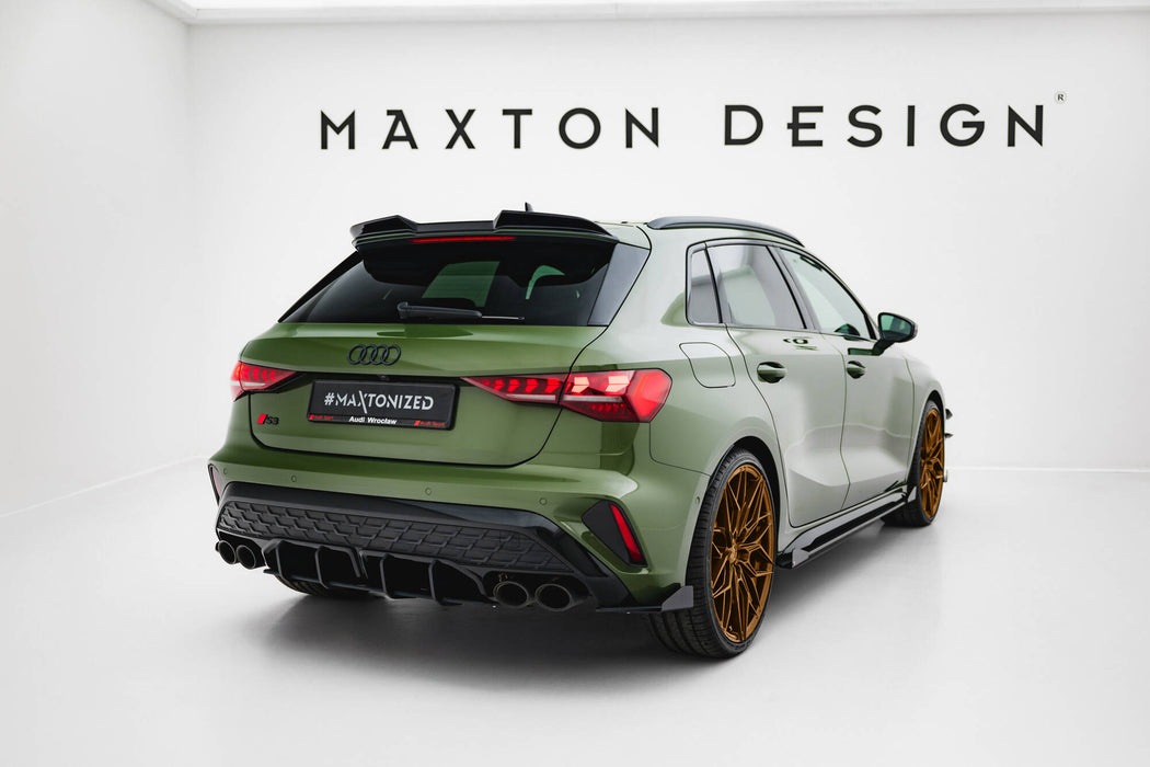 Maxton Design Street Pro Rear Side Splitters + Flaps Audi S3 Sportback 8Y Facelift