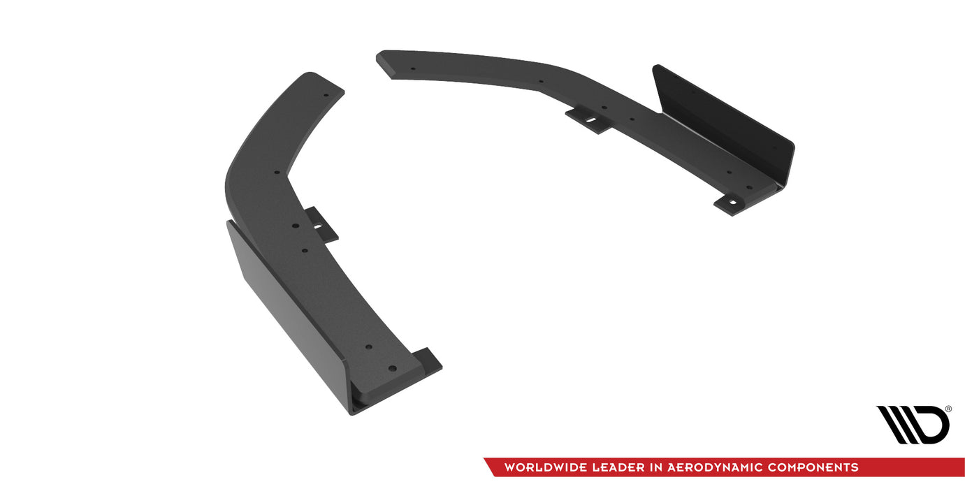 Maxton Design Street Pro Rear Side Splitters + Flaps BMW 2 Coupe M-Pack G42