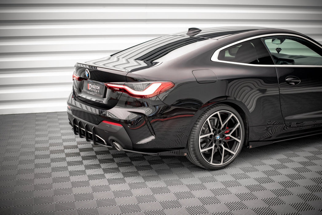 Maxton Design Street Pro Rear Side Splitters + Flaps BMW 4 M-Pack G22 / G23 / G22 Facelift / G23 Facelift