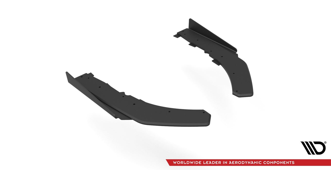 Maxton Design Street Pro Rear Side Splitters + Flaps BMW 4 M-Pack G22 / G23 / G22 Facelift / G23 Facelift