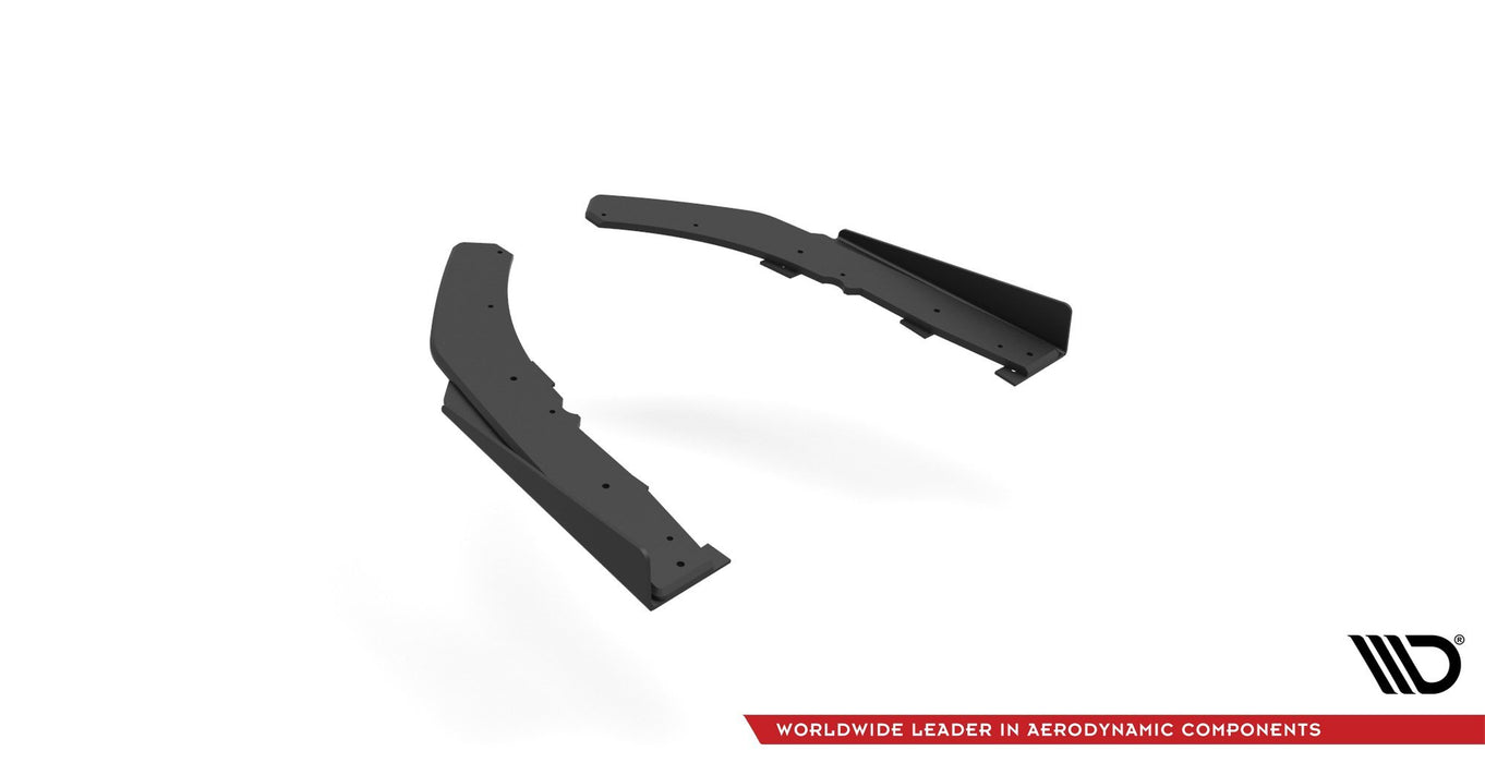 Maxton Design Street Pro Rear Side Splitters + Flaps BMW 4 M-Pack G22 / G23 / G22 Facelift / G23 Facelift