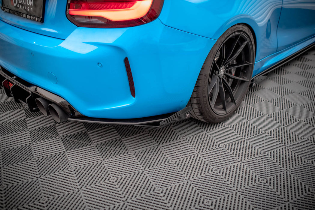Maxton Design Street Pro Rear Side Splitters + Flaps BMW M2 F87