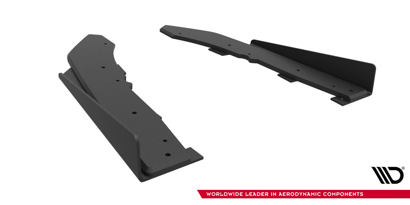 Maxton Design Street Pro Rear Side Splitters + Flaps BMW M440i  G22 / G23 / G22 Facelift / G23 Facelift