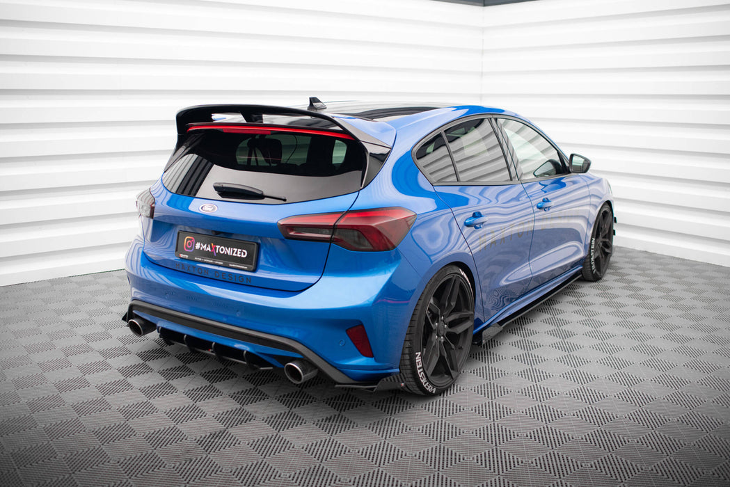 Maxton Design Street Pro Rear Side Splitters + Flaps Ford Focus ST Mk4
