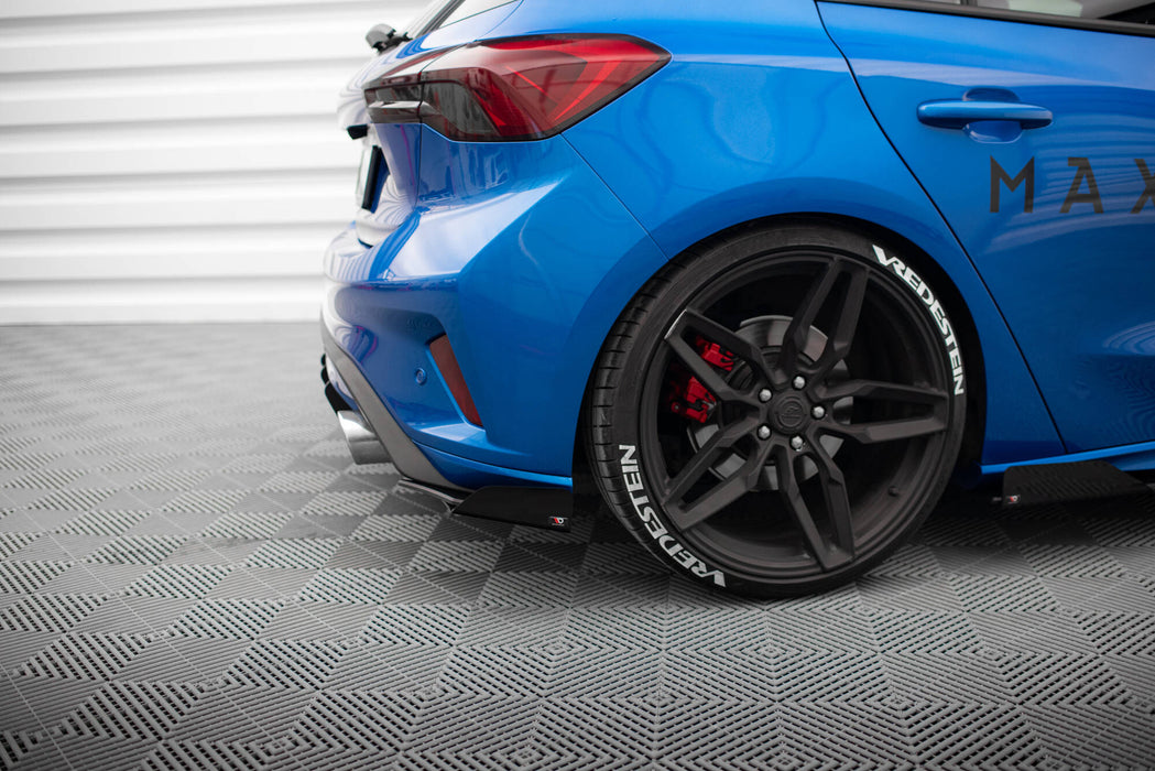 Maxton Design Street Pro Rear Side Splitters + Flaps Ford Focus ST Mk4