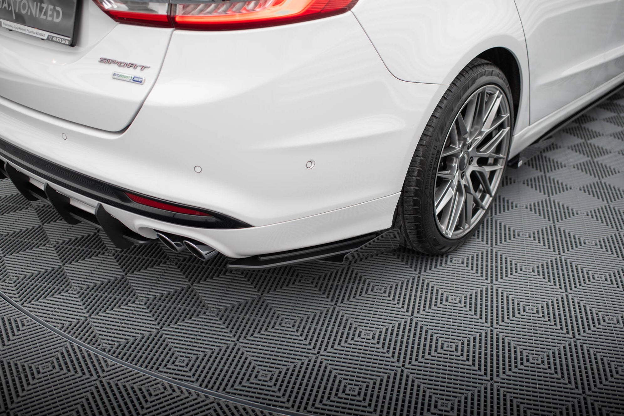 Maxton Design Street Pro Rear Side Splitters + Flaps Ford Mondeo Sport ...