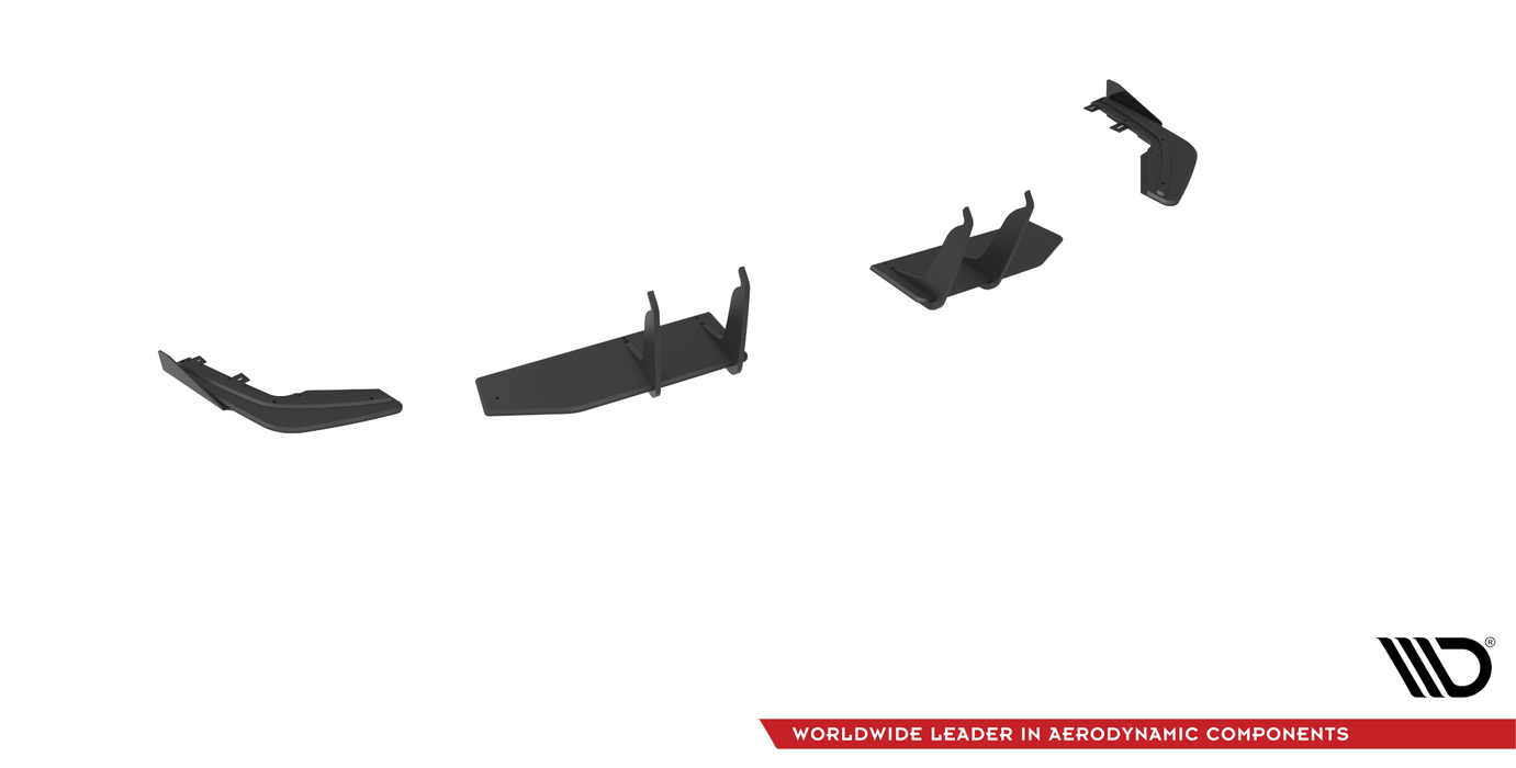 Maxton Design Street Pro Rear Side Splitters + Flaps Honda Civic Type-R Mk 11