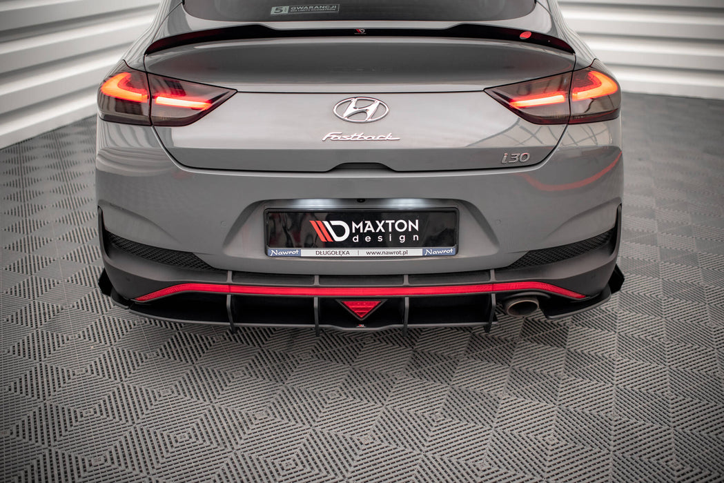 Maxton Design Street Pro Rear Side Splitters + Flaps Hyundai I30 Fastback N-Line Mk3 Facelift