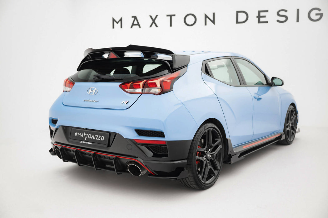 Maxton Design Street Pro Rear Side Splitters + Flaps Hyundai Veloster N Mk2