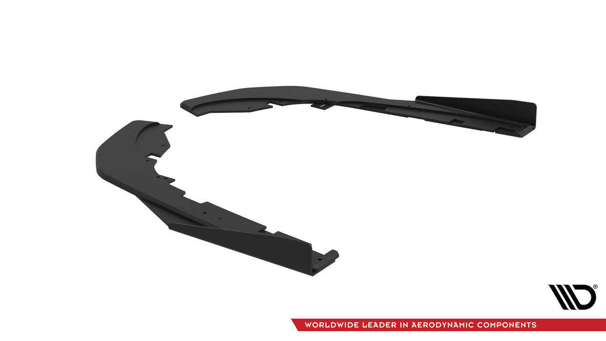 Maxton Design Street Pro Rear Side Splitters + Flaps Kia Stinger GT / GT-Line  Mk1