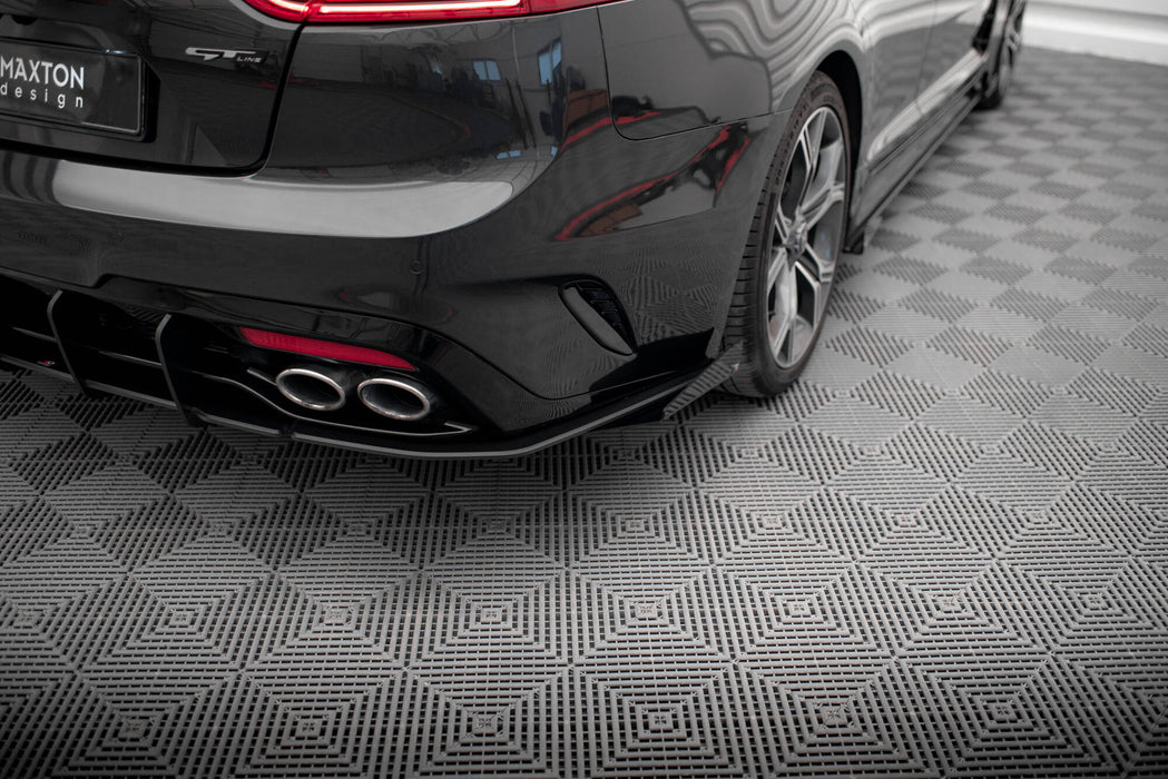 Maxton Design Street Pro Rear Side Splitters + Flaps Kia Stinger GT / GT-Line  Mk1