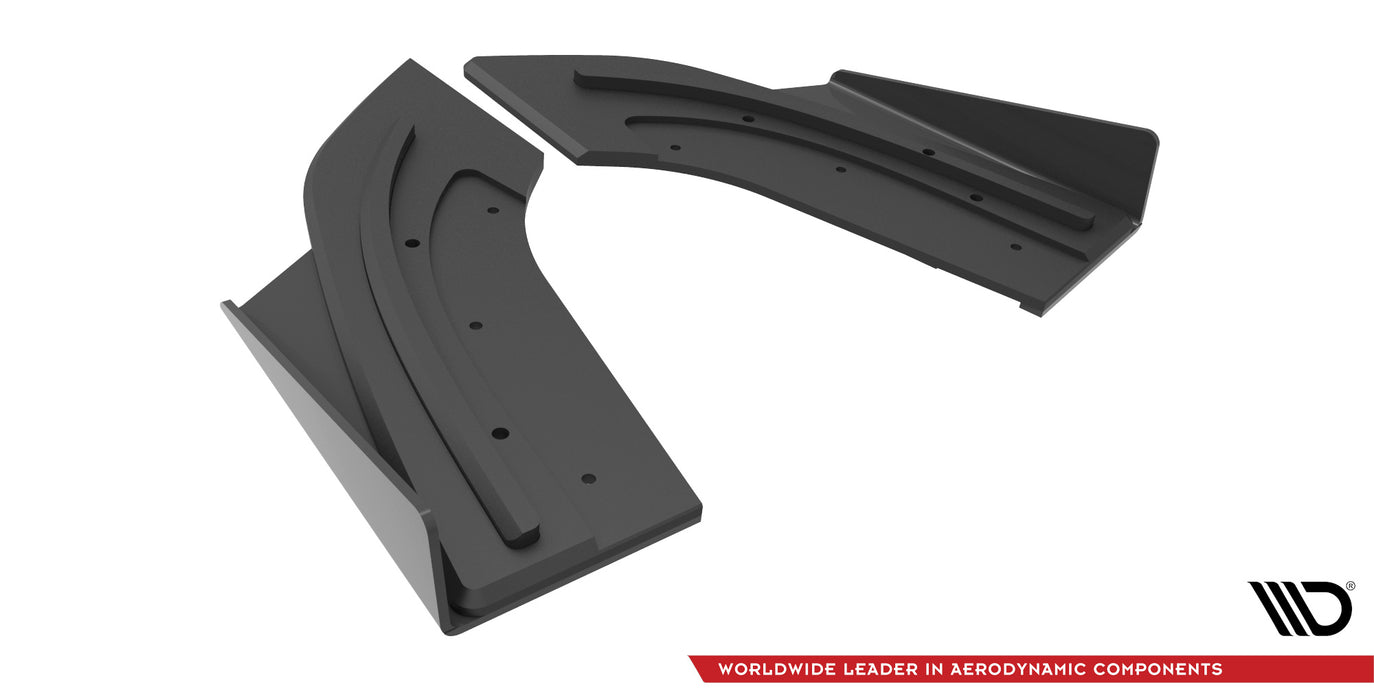 Maxton Design Street Pro Rear Side Splitters + Flaps Mazda 3 MPS Mk1 US-Spec Version