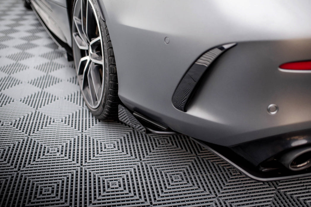 Maxton Design Street Pro Rear Side Splitters + Flaps Mercedes-AMG C43 Coupe / Cabrio C205  Facelift / A205 Facelift