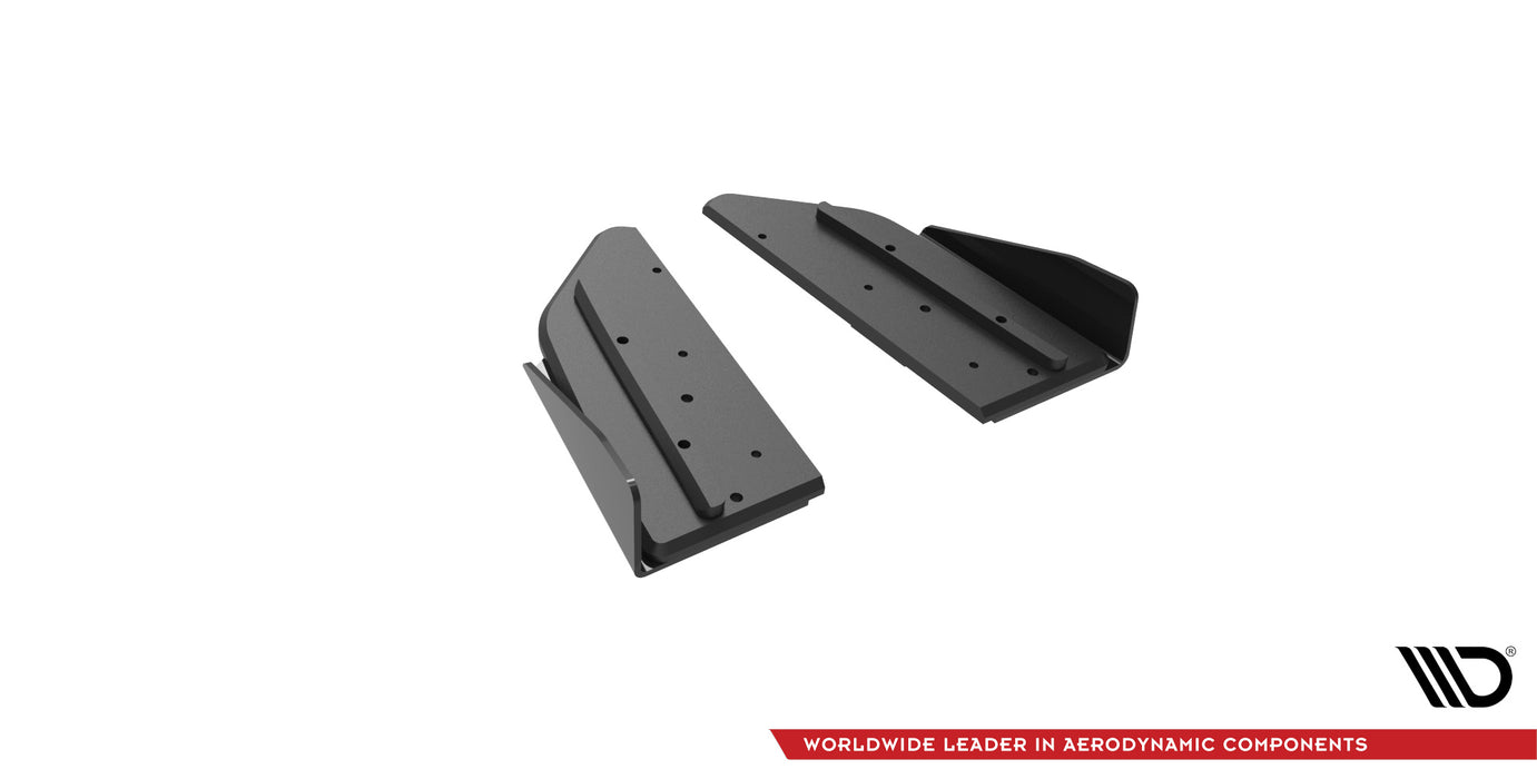Maxton Design Street Pro Rear Side Splitters + Flaps Mercedes-AMG C43 Coupe / Cabrio C205  Facelift / A205 Facelift