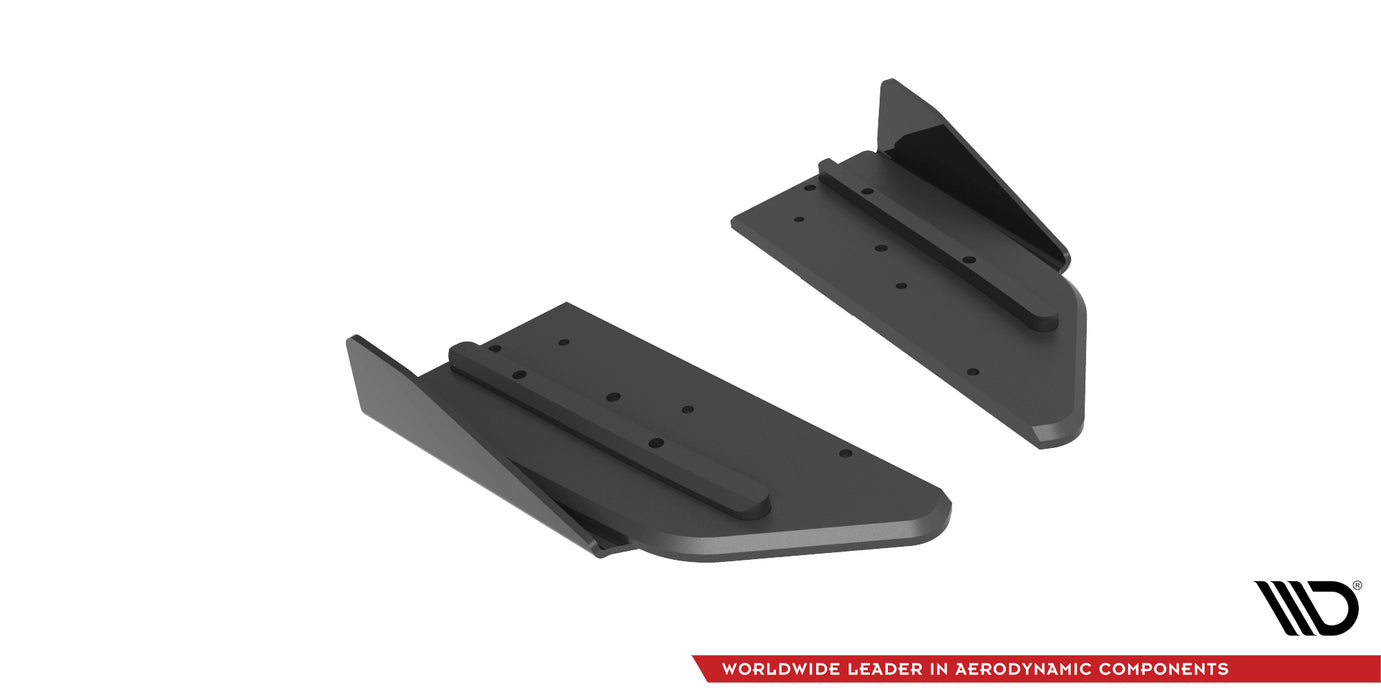 Maxton Design Street Pro Rear Side Splitters + Flaps Mercedes-AMG C43 Coupe / Cabrio C205  Facelift / A205 Facelift
