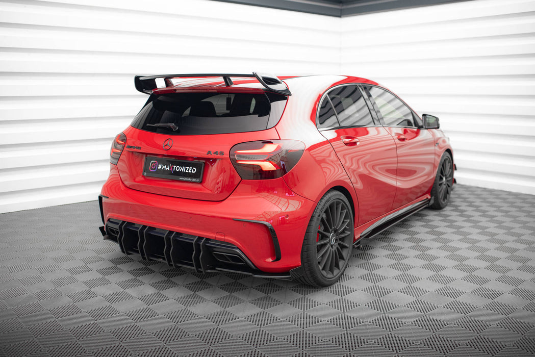 Maxton Design Street Pro Rear Side Splitters + Flaps Mercedes-Benz A 45 AMG W176 Facelift
