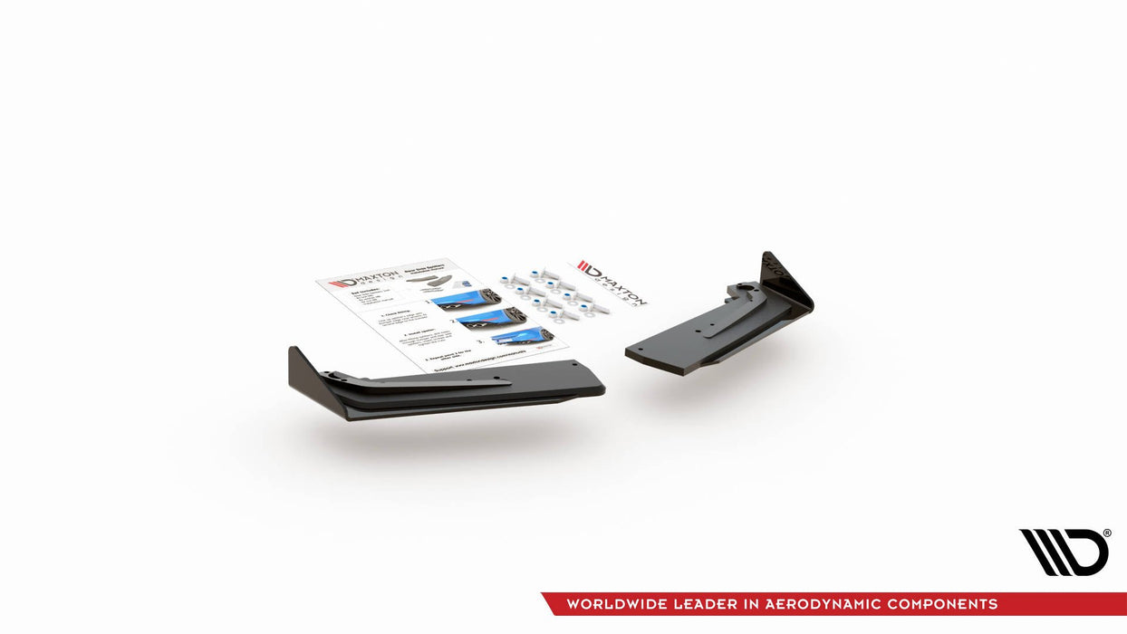 Maxton Design Street Pro Rear Side Splitters + Flaps Toyota GR Yaris Mk4