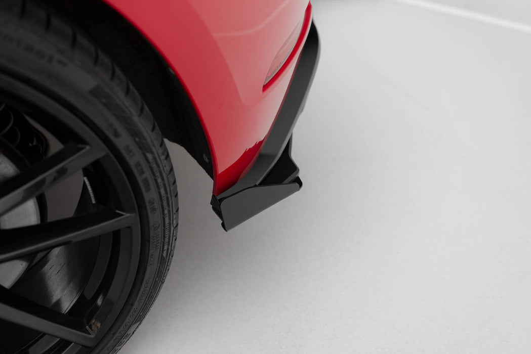 Maxton Design Street Pro Rear Side Splitters + Flaps VW Golf 7 R Facelift