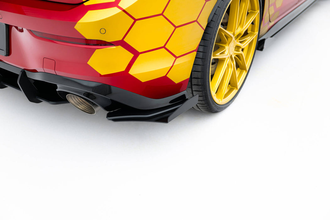 Maxton Design Street Pro Rear Side Splitters + Flaps Volkswagen Golf GTI Clubsport Mk8 Facelift