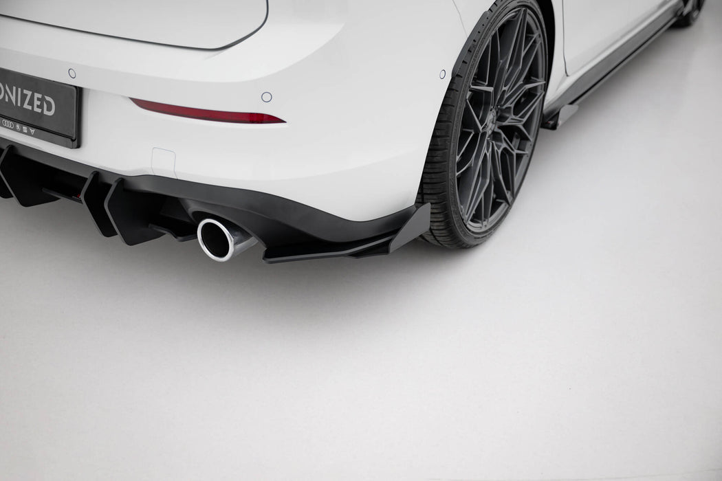 Maxton Design Street Pro Rear Side Splitters + Flaps Volkswagen Golf GTI / GTE / R-Line Mk8
