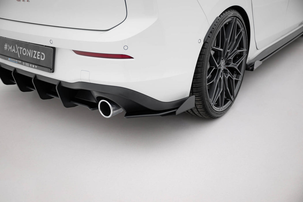 Maxton Design Street Pro Rear Side Splitters + Flaps Volkswagen Golf GTI / GTE / R-Line Mk8