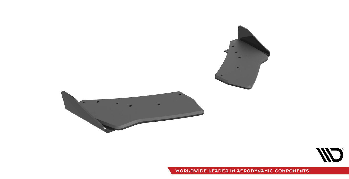 Maxton Design Street Pro Rear Side Splitters + Flaps Volkswagen Golf R Mk7