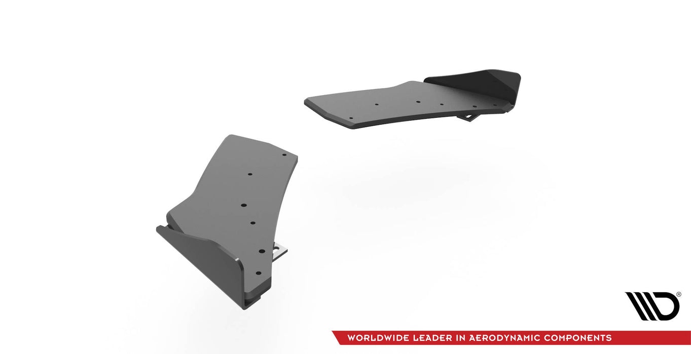 Maxton Design Street Pro Rear Side Splitters + Flaps Volkswagen Golf R Mk7
