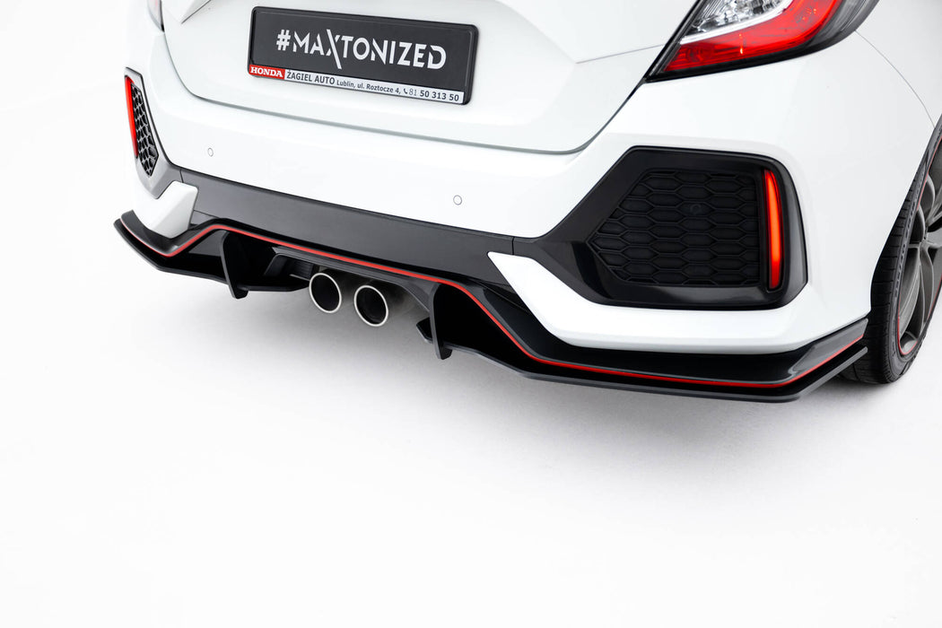 Maxton Design Street Pro Rear Side Splitters Honda Civic Sport Mk 10