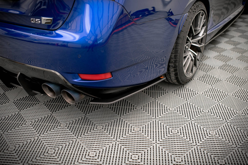 Maxton Design Street Pro Rear Side Splitters Lexus GS F Mk4 Facelift