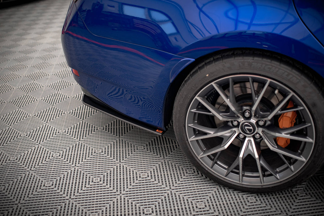 Maxton Design Street Pro Rear Side Splitters Lexus GS F Mk4 Facelift