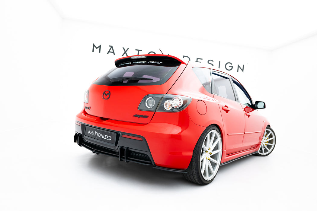 Maxton Design Street Pro Rear Side Splitters Mazda 3 MPS Mk1 EU Version